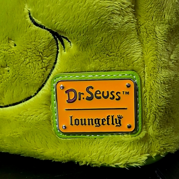 Dr. Seuss' How the Grinch Stole Christmas Furry Loungefly Backpack - Picture 3 of 6